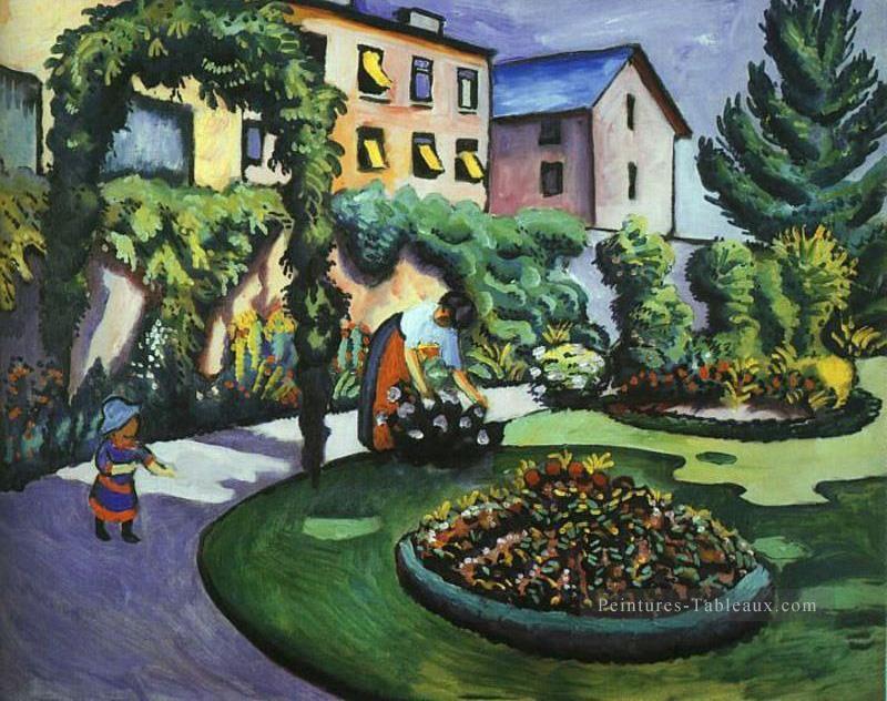 Le jardin Mackes à Bonn expressionniste Peintures à l'huile